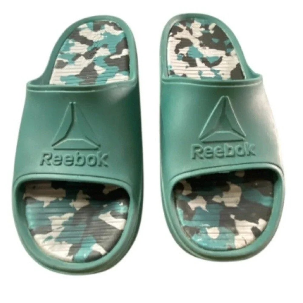 Reebok EVA Size 11 Men’s Comfort Footbed Slides Green Camouflage